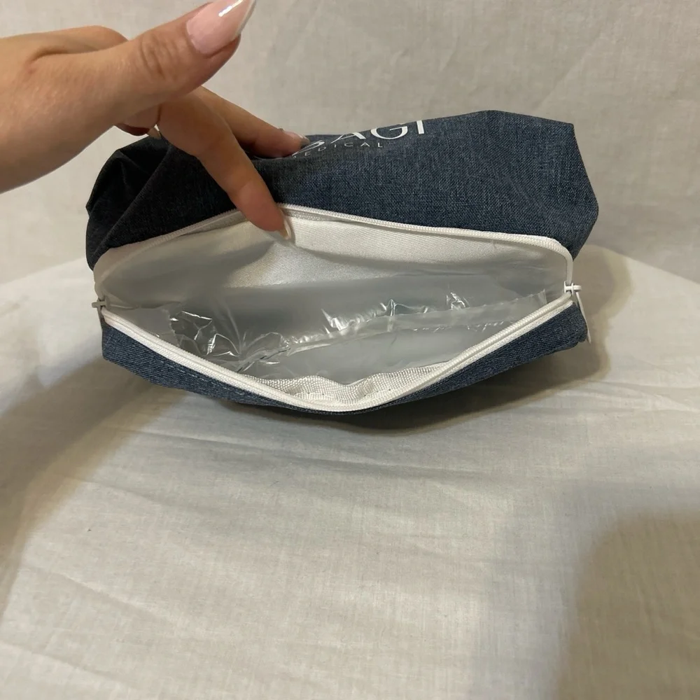 Obagi Blue Travel Toiletry Bag with White Trim